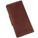 Long Leather Bifold Wallet for Men - Big Checkbook Holder Organizer - Vintage Brown - Shvigel 16167