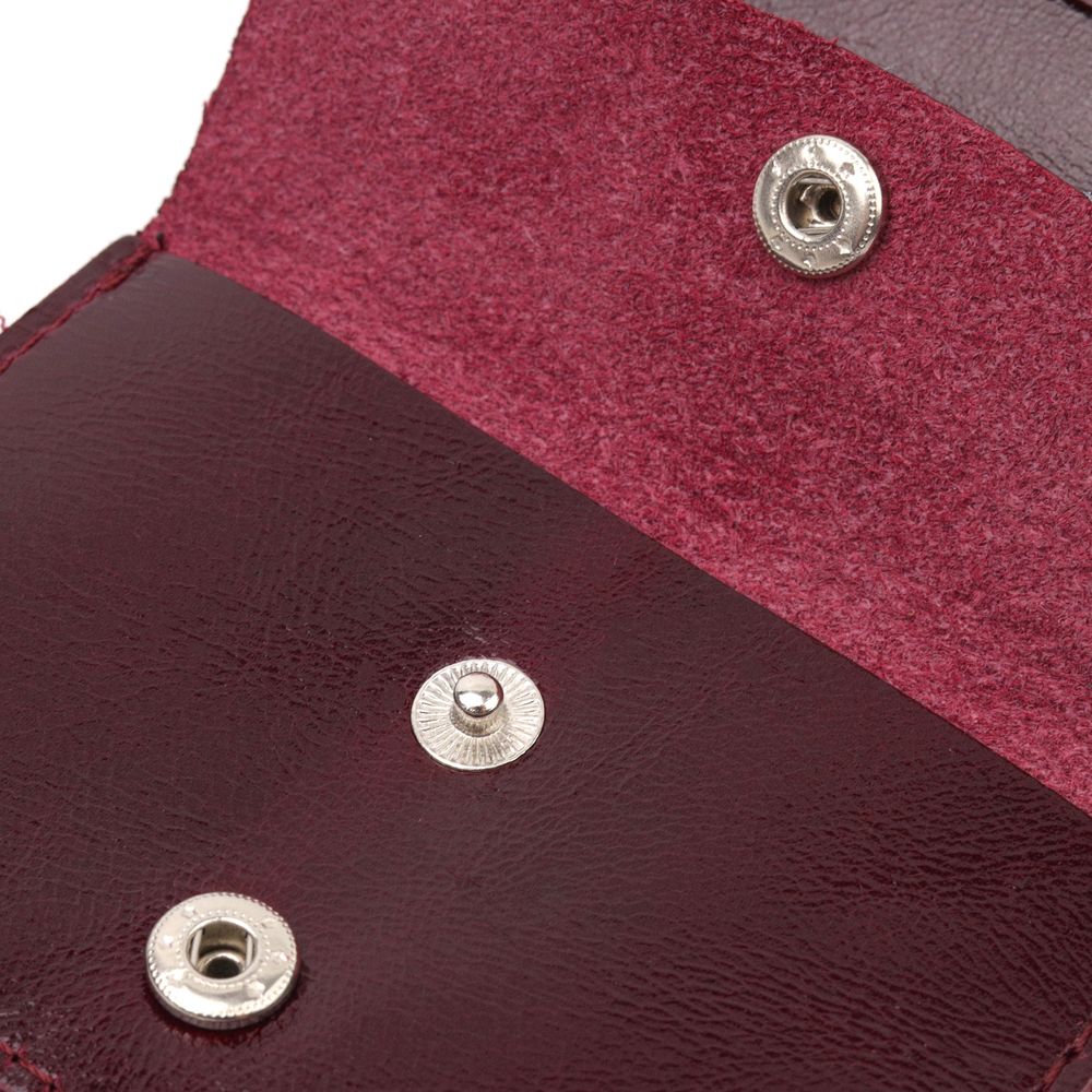 Women's glossy leather wallet Shvigel 16609 Vyshnevy