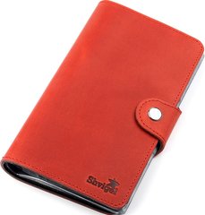 Big Business Card Holder Leather - Red - Shvigel 13907