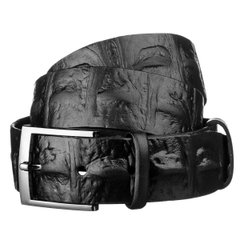 Genuine leather men's belt - Black - SHVIGEL 15270