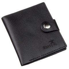 Slim Leather Wallet for Men and Women - Black Bifold Men's Wallet - Shvigel 16225