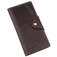 Бумажник мужской из винтажной кожи SHVIGEL 16169 Коричневый