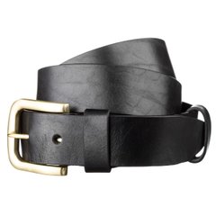 Men's leather belt - Black - SHVIGEL 15271, Черный