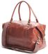 Weekender leather bag - Travel duffel bag - Red brown - SHVIGEL 00882