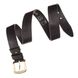 Men's leather belt - Black - SHVIGEL 15271