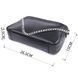Ladies' Baguette Bag with Detachable Chain and Strap, SHVIGEL 22838, Black Leather