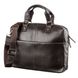 Smooth leather laptop bag SHVIGEL 11247 Brown