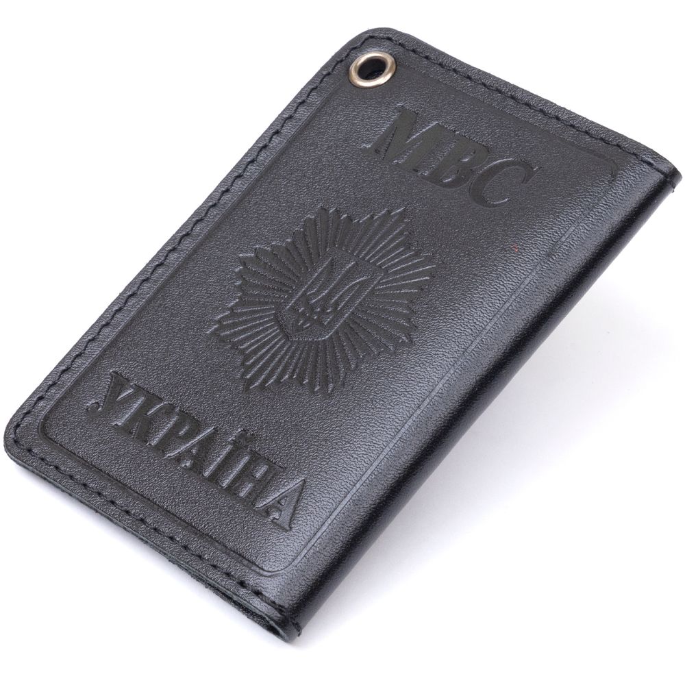 Compact cover for documents MVS of Ukraine SHVIGEL 13980 Black