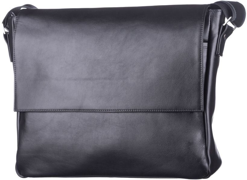 Leather Bag Men's - Black - Shvigel 11039