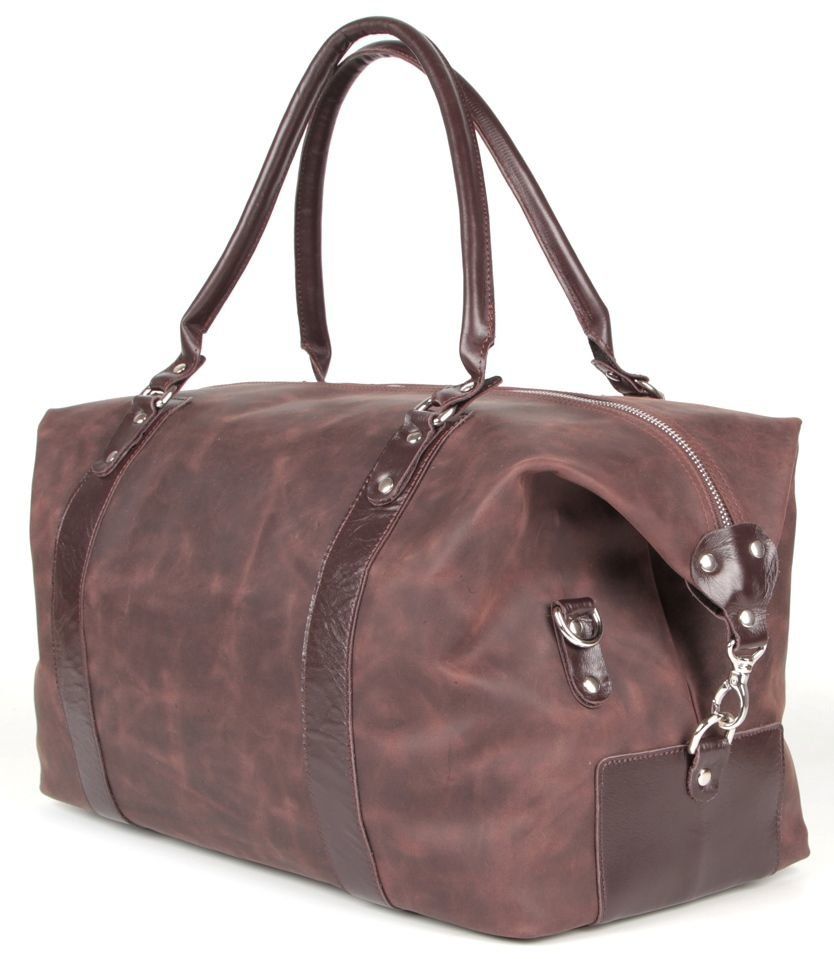 Leather Weekender Duffel Travel Bag - Sports Bag - SHVIGEL 00885