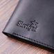 Matte leather men's wallet Shvigel 16612 Black
