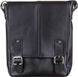 Men's Leather Bag - Black - Shvigel 11040