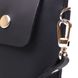 Unisex matte leather travel bag Shvigel 16426 Black