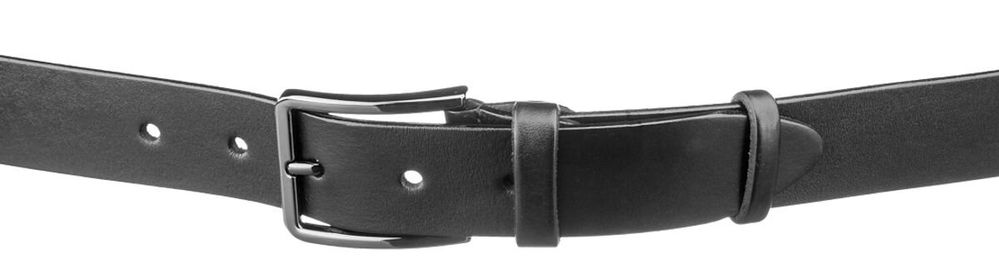 Genuine Leather Casual Men's Belt - Black Jeans Belt for Men - Shvigel 17302