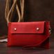 Women's vintage leather travel bag Shvigel 16427 Red