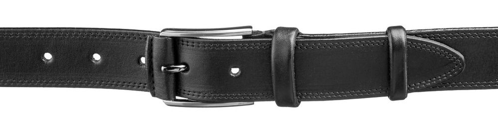 Real Leather Men's Casual Belt - Black Jeans Belt for Men - Shvigel 17303