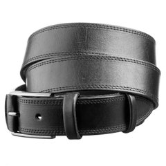 Real Leather Men's Casual Belt - Black Jeans Belt for Men - Shvigel 17303