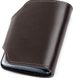 Vertical Leather Business Card Holder - Brown - Shvigel 13912