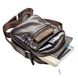 Men's Brown Leather Bag - Shvigel 11088