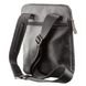 Vintage Leather Messenger Bag - Vertical Format - Black - Shvigel 11177