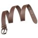 Real Leather Men's Dress Belt - Brown Jeans Casual Belt for Men - Shvigel 17305