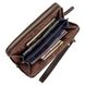 Long Leather Bifold Wallet - Big - Zippered - for Men and Women - Checkbook Holder Organizer - Large Brown - Shvigel 11083