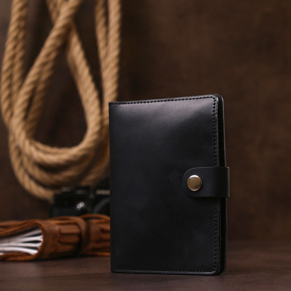 Matte leather trevel case Shvigel 16516 Black
