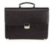 Briefcase SHVIGEL 00367 made of genuine leather Black