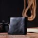 Men's glossy leather wallet Shvigel 16617 Black