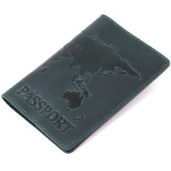 Обкладинка на паспорт із натуральної шкіри Shvigel 16550 Зелений