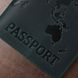 Обкладинка на паспорт із натуральної шкіри Shvigel 16550 Зелений