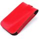 Compact leather key holder with strap SHVIGEL 13987 Red