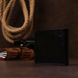 Small leather wallet for men Shvigel 16460 Black