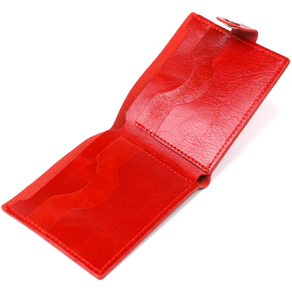 Женское небольшое кожаное портмоне Shvigel 16461 Красный