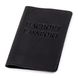 Black Leather Passport Cover - Shvigel 13917