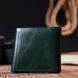 Universal leather wallet Shvigel 16619 Green