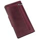 Leather Long Bifold Wallet for Women and Men - Big Checkbook Holder Organizer - Vintage Maroon - Shvigel 16178