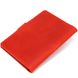 Stylish matte leather travel case Shvigel 16519 Red