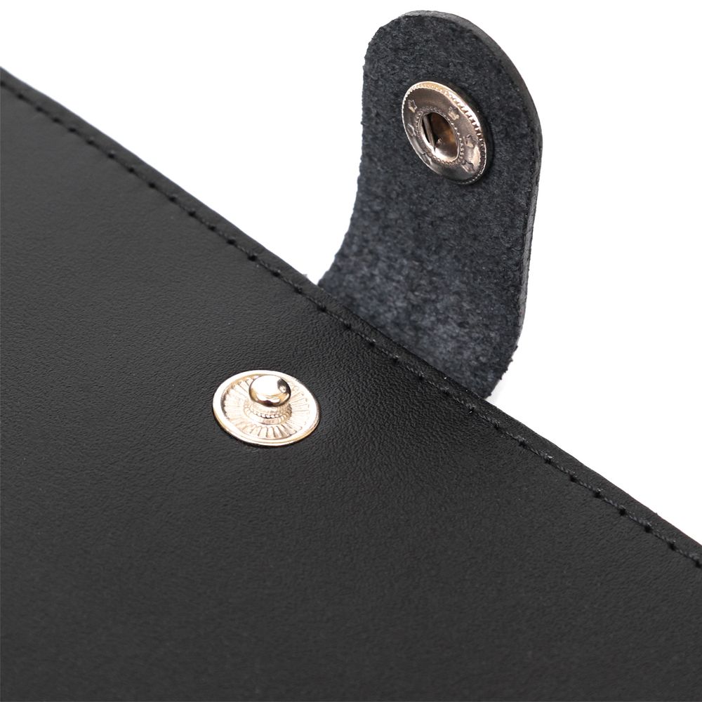 Convenient men's travel case made of genuine leather Shvigel 16523 Black