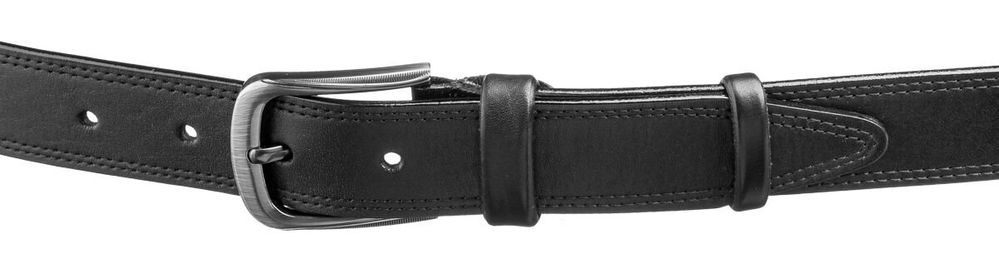 Black Casual Belt for Men Genuine Leather -Classic Dress Men's Belt - Shvigel 17309