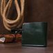 Universal leather wallet Shvigel 16462 Green