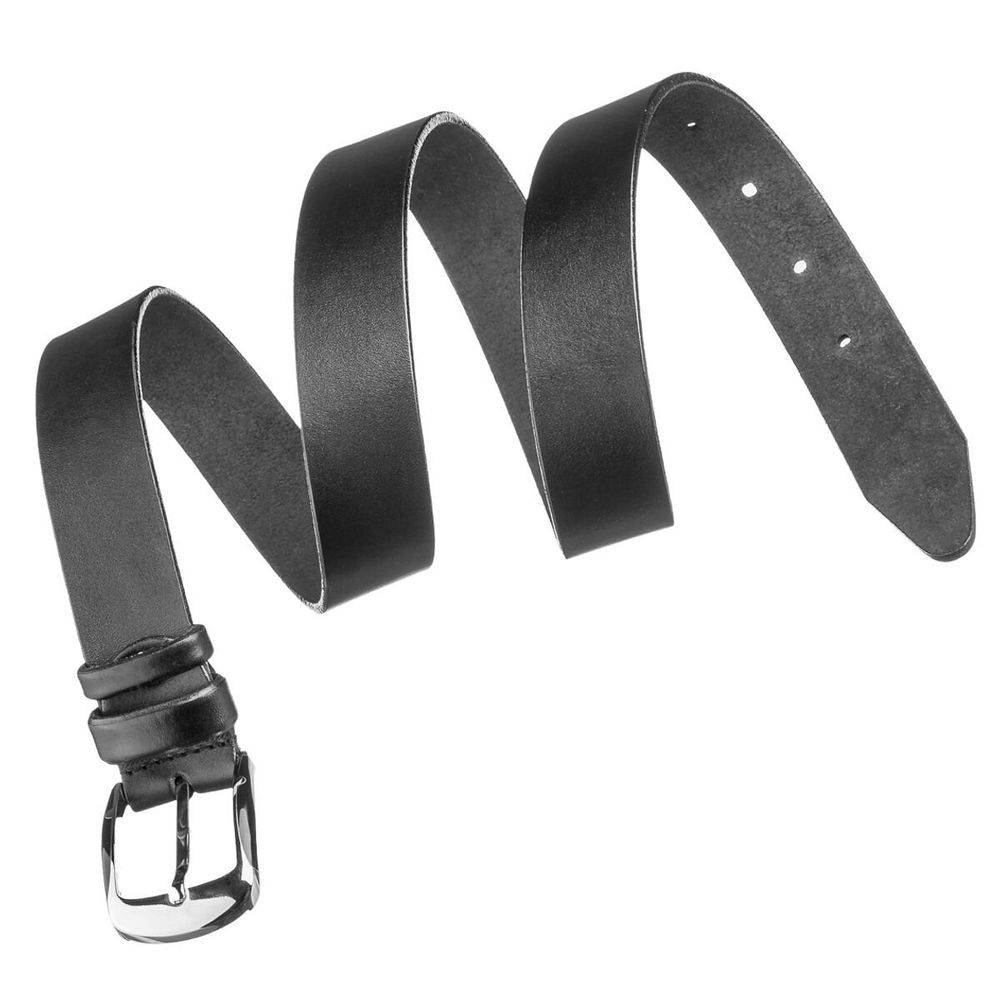 Belt for Men Black Genuine Leather -Classic Dress Men's Belt - Shvigel 17325