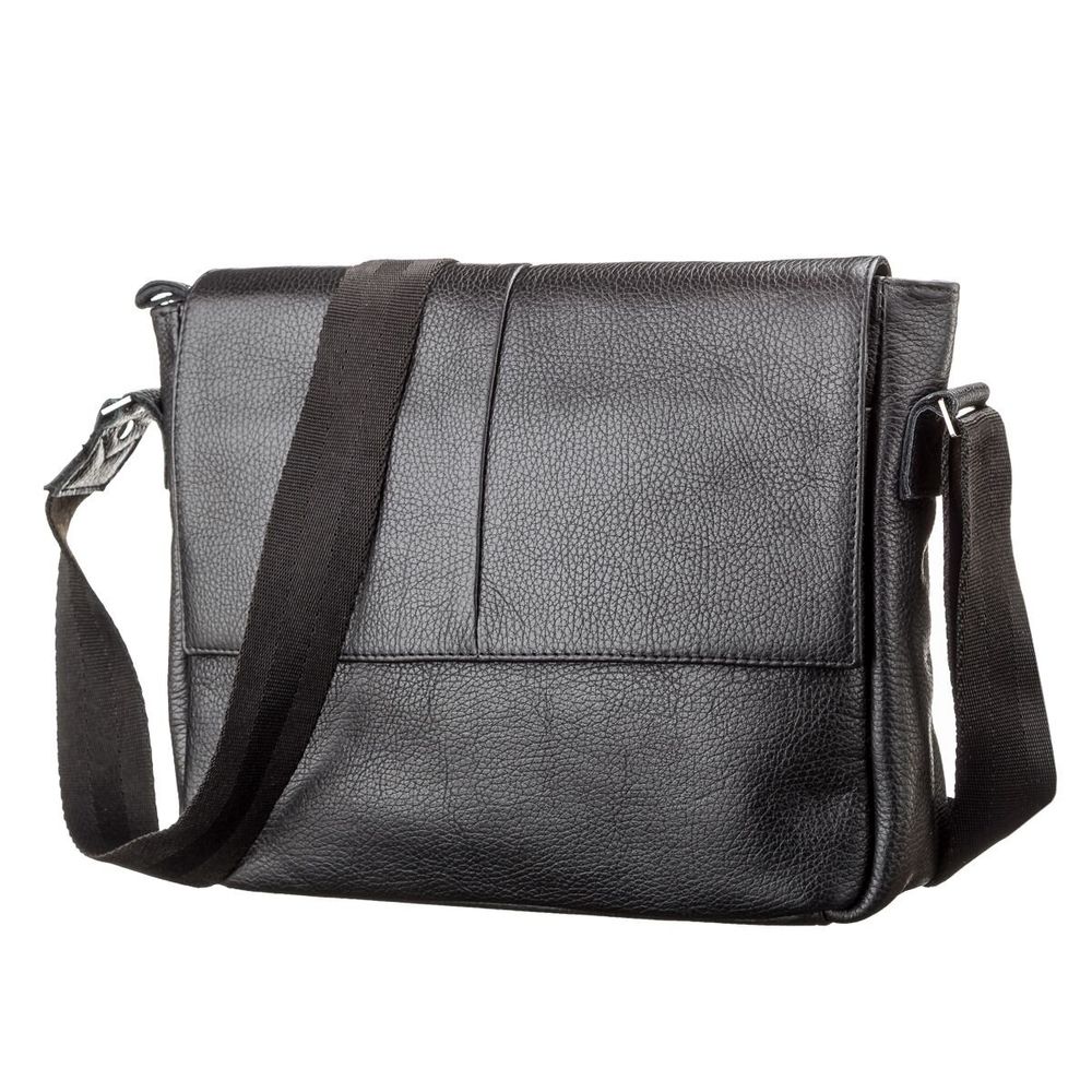 Leather Bag - - Black - Shvigel 00797