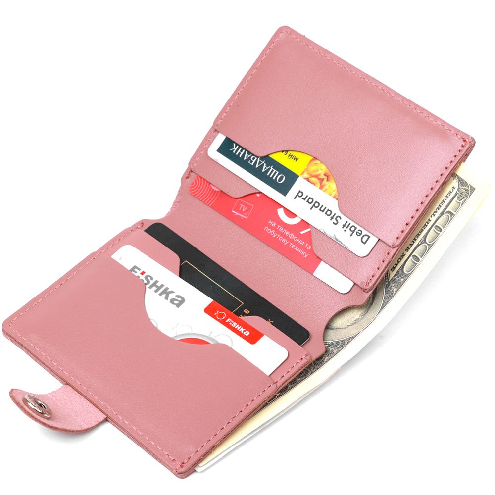 Women's wallet made of genuine leather Shvigel 16509 Pink