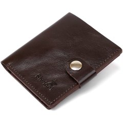Stylish leather wallet for men Shvigel 16485 Brown