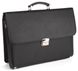 Briefcase SHVIGEL 00389 made of genuine leather Black
