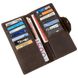 Leather Long Bifold Wallet for Women and Men - Big Checkbook Holder Organizer - Vintage Brown - Shvigel 16180
