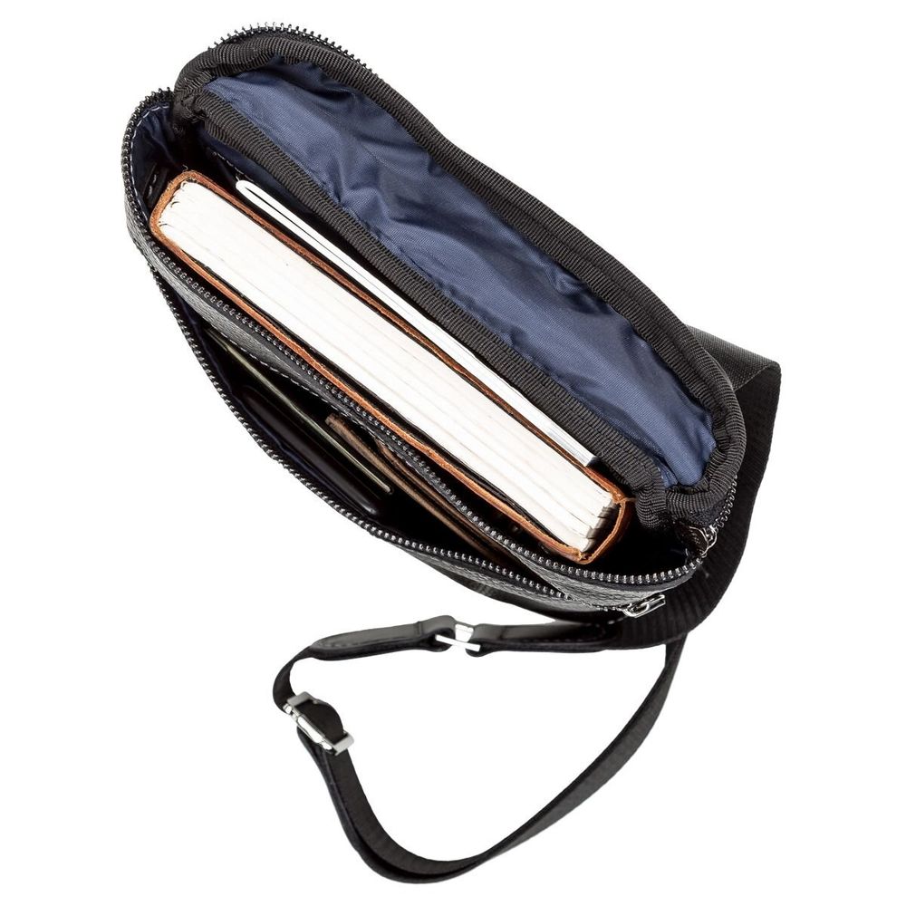 Real Leather Bag for Men - Black - Shvigel 11102