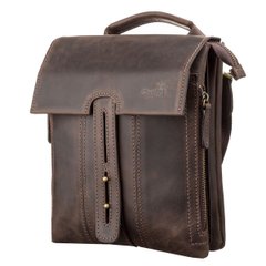 Brown Men's Bag - Real Leather - Shvigel 11104