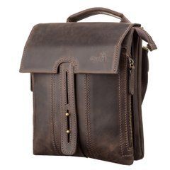 Men's Leather Bag SHVIGEL 11104 Brown Genuine Leather, Stylish and Durable Design
